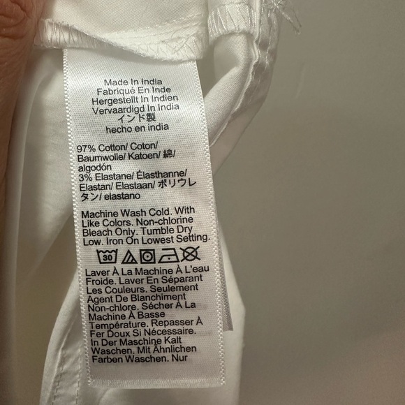 NWT! J.Crew Fitted-waist shirtdress in cotton poplin. Size 8 Petite - Picture 7 of 7